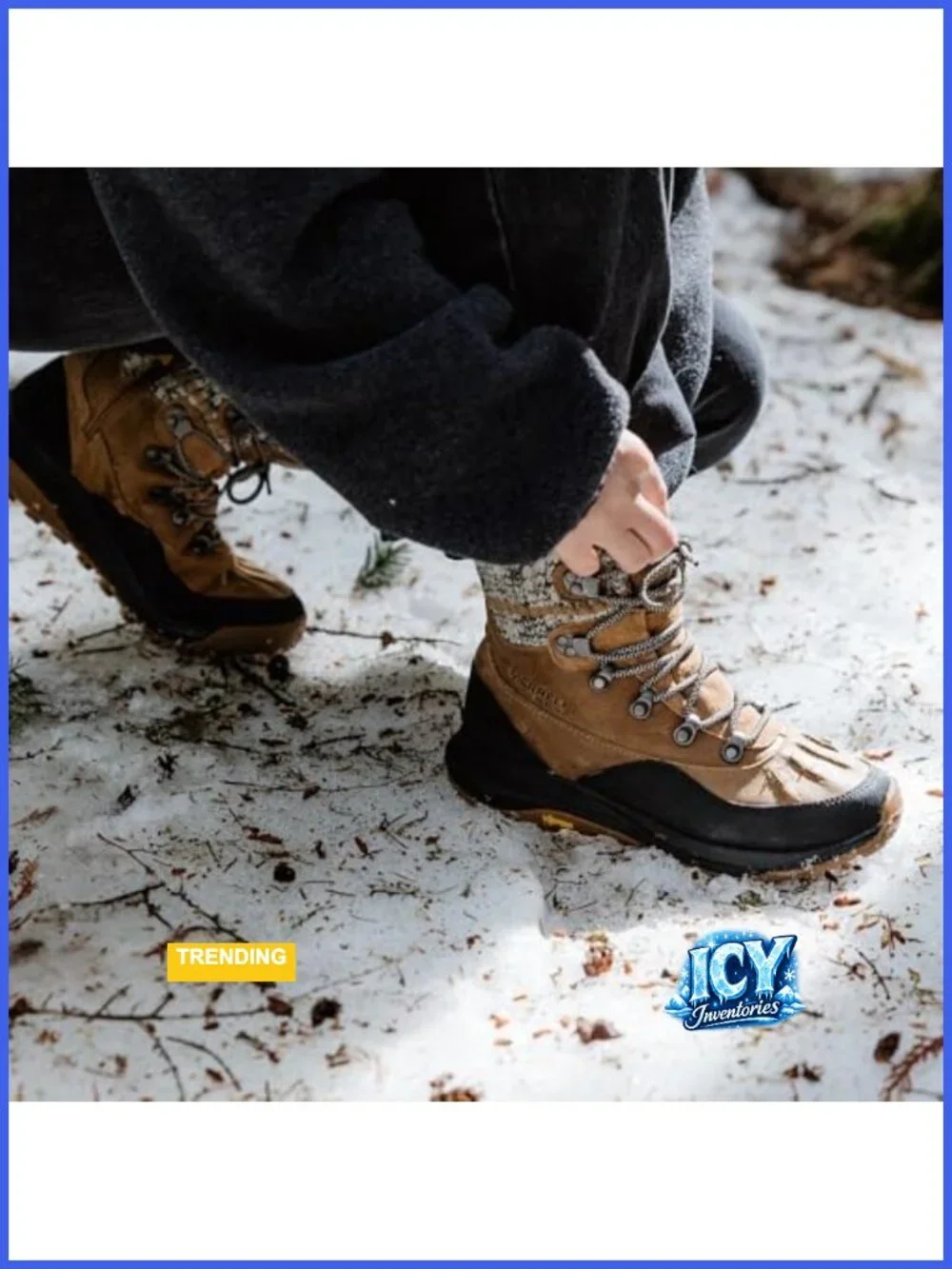 Waterproof Leather Snow Boots with YKK Zipper
